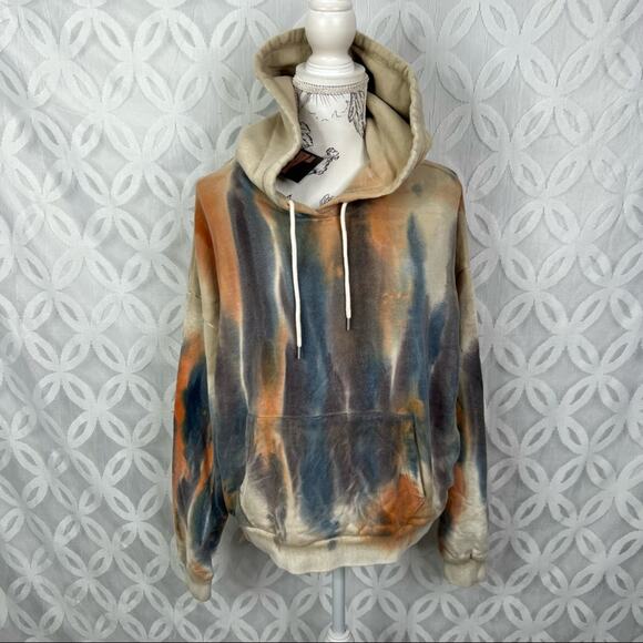 JOHN ELLIOTT Alma Oversized Hoodie Volcano Tie Dye Size S NWT $495 - Picture 8 of 13